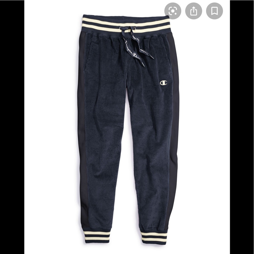 NWT! CHAMPION CORDUROY JOGGERS | NAVY